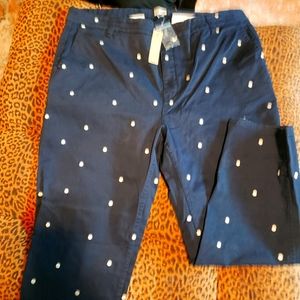 Jcrew polka dot pants size 34